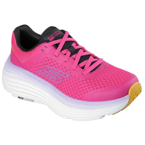 Skechers Women's Max Cushioning Endeavour Canova Sneaker, Raspberry Synthetic/Trim, 4.5 UK