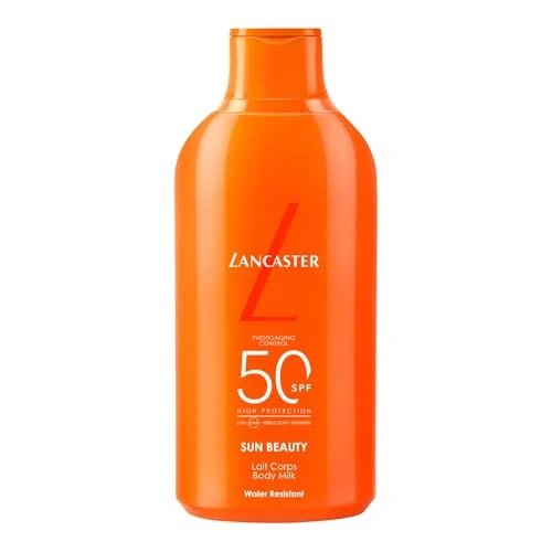 Offerta a tempo: Lancaster Sun Beauty Body Milk - Latte Solare Corpo SPF50, Texture Leggera, Contrasta il 100% dello Spettro Solare, Stimola l'Abbronzatura, Resistente all'Acqua, 400ml - 11% da 44.99 € a 40.04 €