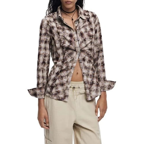 Offre limitée : Desigual CAM_Rush, 6038 Marron Natura, M de 89.91 € à 89.91 € (0.00% de remise)