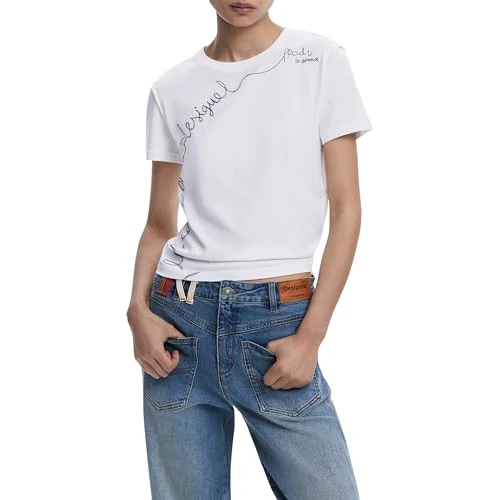 Offerta a tempo: Desigual TS_Charly, 1000 White, XL — 59% da 35,95 € a 14,74 €