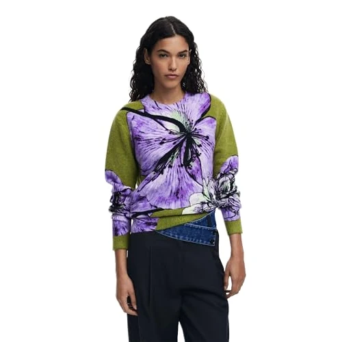 DESIGUAL MAGLIA DONNA VIOLA