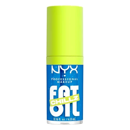 Offerta a tempo: NYX Professional Makeup Gloss Labbra, Effetto Ghiaccio, Fino a 12H di Idratazione, Con Maxi Applicatore, Con Oli di Squalano, Lampone e Camemoro, Fat Oil Chillz, Tonalità Polar Peppermint, 4,8 ml - 30% da 8.95 € a 6.24 €
