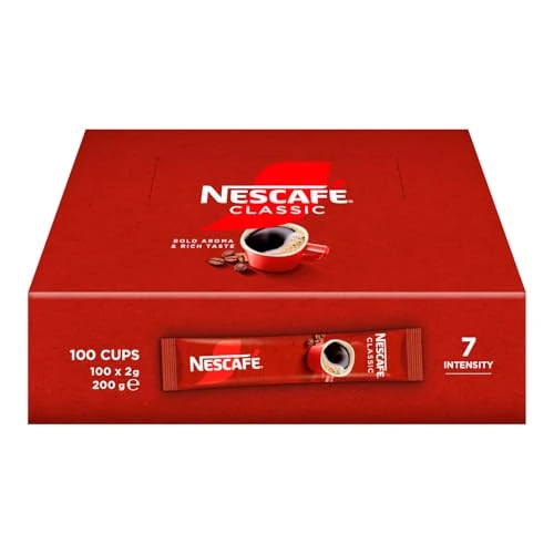 Offerta a tempo: NESCAFÉ Classic Caffè Solubile, 100 Bustine da 2g (200g) - 0.00% da 10.99 € a 10.99 €