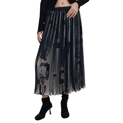 Offerta a tempo: Desigual FAL_Newspapers, 2000 Black, L - 13% da 66.79 € a 57.83 €