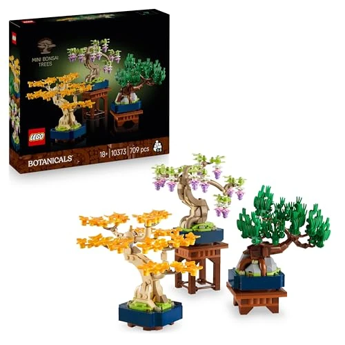 Limited-time offer: LEGO Botanicals Mini Bonsai Trees - Gingko, Black Pine & Wisteria Artificial Plants with Display Stands - DIY Home Decor Model Kit - Gift for Adults - 10373 from 49.68 GBP to 49.68 GBP (save 0%)