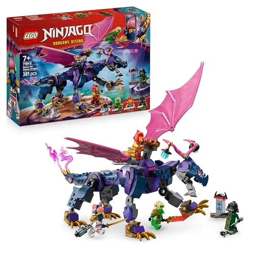Offerta a tempo: LEGO NINJAGO Rontu, il Drago Maestro - Figura di Drago Giocattolo Snodabile - Include le Minifigure di Lloyd, Sora e Wyldfyre, una Spada Rivelatrice e Accessori - Regalo per Bambini da 7 Anni - 71842 - 20% da 44.99 € a 35.99 €