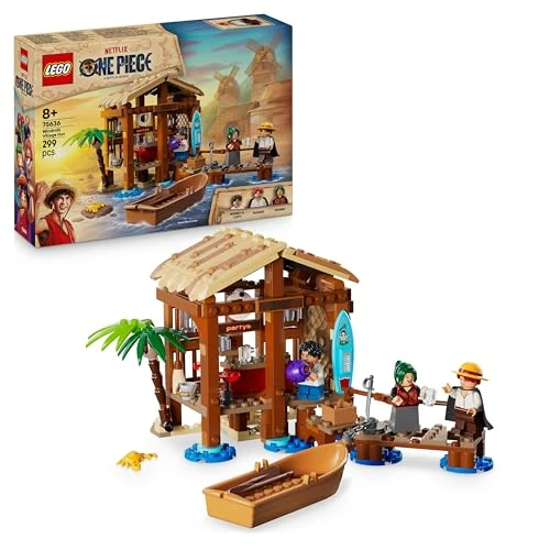 Offre limitée : LEGO One Piece Le Bar du Village de Fuchsia - Jouet Bateau & Minifigurines de Luffy, Shanks, Makino - Accessoires Dont Affiche « Wanted » - Cadeau Anime pour Garçon ou Fille dès 8 Ans 75636 de 29.99 EUR à 20.99 EUR (remise 30%)