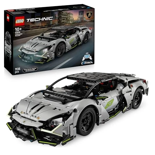 LEGO Technic Supercar Lamborghini Revuelto - Jouet de Construction - Voiture Télécommandée - Maquette avec Phares, Direction & Batterie Rechargeable - Cadeau pour Garçon dès 10 Ans 42214