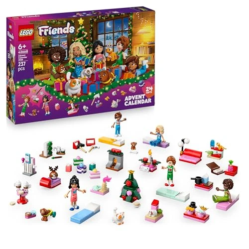 Offre limitée : LEGO Friends Le Calendrier de l’Avent 2025 - Jouets pour Fille dès 6 Ans - Compte à Rebours Avant Noël avec 24 Surprises Dont 5 Mini-Poupées, 5 Figurines d'animaux & Accessoires Adorables 42668 de 26.99 EUR à 19.90 EUR (remise 26%)