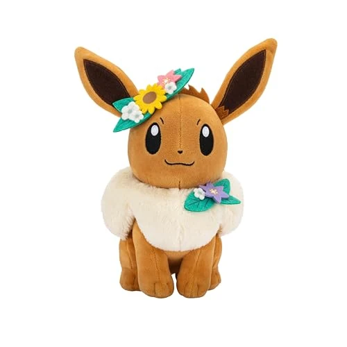 Offerta a tempo: Pokémon PKW3667-20 cm peluche Evoli con corona, peluche ufficiale - 19% da 25.37 € a 20.43 €
