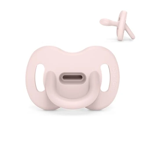 Suavinex, Smoczek dla dzieci 6/18 miesięcy i niemowląt, smoczek z fizjologicznym sutkiem Sx Pro, super miękki, elastyczny, idealny do spania, kolor esencji, woda różana