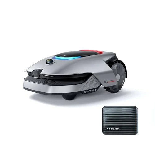 DREAME A2 Robotic Lawn Mower, Obstacle Avoidance by AI OmniSense 2.0, Automatic Boundary Setting, Dual Fusion Mapping, EdgeMaster Cutting System, for Slopes up to 26.5°