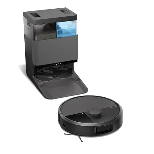 Offerta a tempo: iRobot Roomba Plus 505 Combo + Stazione AutoWash, Robot Aspirapolvere Lavapavimenti, ClearViewPro LiDAR,DualClean,SmartScrub, Riconoscimento Oggetti, Pulizia a Zone, Controllo Vocale e App, Nero - 45% da 799.00 € a 441.00 €