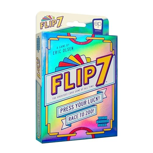 USAopoly | Flip 7 | Party Card Game | Ages 8+ | 3+ Players | 20 Minutes Playing Time, New