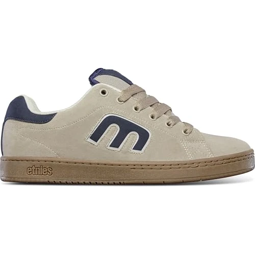 Etnies Callicut – Heritage Skate Style, Puffy Look, 90's Chunky Vibe, Reinforced Cupsole, Cushioned Feel, Everyday Sneakers - Stone - 38