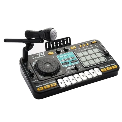 Children's DJ mixer and disc player can be connected to Bluetooth microphone