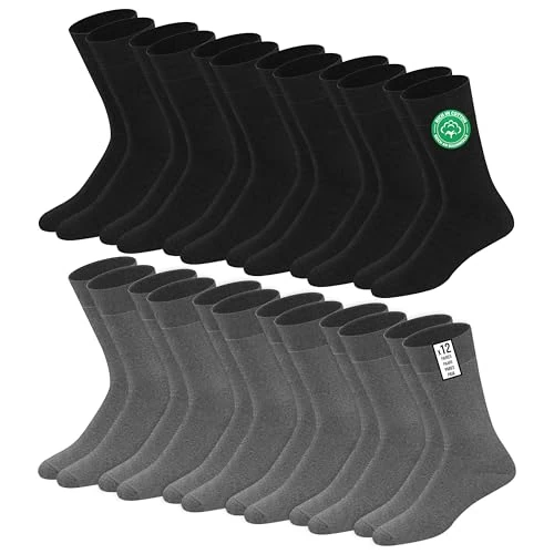 Oferta limitada: SOXCO calcetines de algodón para hombre hasta la pantorrilla 39-42 Multicolores, Paquete de 12 Pares de 14.99 EUR a 11.39 EUR (ahorro 24%)