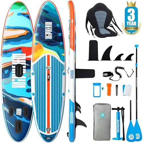 Zeitlich begrenztes Angebot: Niphean Stand up Paddling Board mit Sitz und Allem Zubehör, 320cm Paddleboard für Aller Fähigkeitsniveaus, SUP Board 200kg Tragkraft für 2 Personen, Standup Paddle Board for Adults von 289.99 € auf 246.49 € (15% Rabatt)