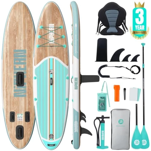 Zeitlich begrenztes Angebot: Niphean Stand up Paddling Board mit Sitz und Allem Zubehör, 320cm Paddleboard für Aller Fähigkeitsniveaus, SUP Board 200kg Tragkraft für 2 Personen, Standup Paddle Board for Adults von 279.99 € auf 229.99 € (18% Rabatt)