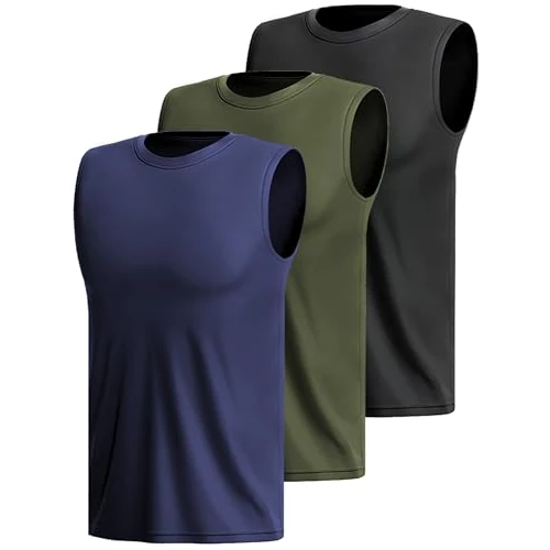 Zeitlich begrenztes Angebot: 3 Or 5er Pack Sport Tank Top Herren äRmellos Shirt Fitness Achselshirt Schnelltrocknend Muskelshirt Atmungsaktiv Laufshirt Tanktop Gym Funktionsshirt Sleeveless Sportshirt Westen Multipack M von 25.99 € auf 22.09 € (15% Rabatt