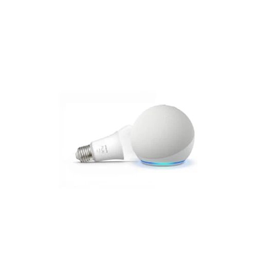 Offre limitée : Echo Dot (Nouvelle génération) avec Alexa+, Blanc Glacier + Philips Hue White Ampoule LED Connectée (E27), Pack Éclairage Intelligent à Commande Vocale de 81.72 € à 44.99 € (45% de remise)