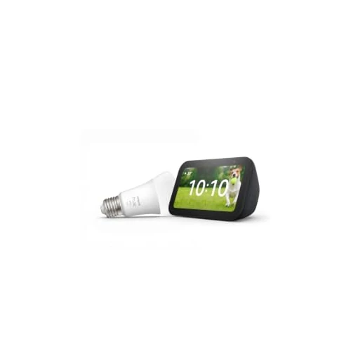 Offerta a tempo: Echo Show 5 (Ultimo modello) con Alexa+, Antracite + Philips Hue White Lampadina LED Smart (E27), Bundle Illuminazione Intelligente con Controllo Vocale - 45% da 127.08 € a 69.99 €