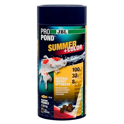 Limited-time offer: JBL PROPOND Summer+Colour 0.34 kg (1 L) Summer Food Granules for Koi and Other Pond Fish Promotes Colour Development & Easy to Digest Floats from 20 °C from 19.58 GBP to 19.58 GBP (save 0%)