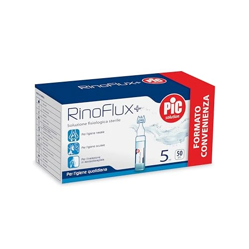 Offerta a tempo: Pic Solution – Soluzione Isotonica Fisiologica Salina per Detersione di Naso,Occhi e per l'Inalazione in Aerosol,Adatto a Neonati,Bambini e adulti in Flaconcini Monouso da 5ml,confezione da 50 pezzi - 56% da 12.00 € a 5.26 €