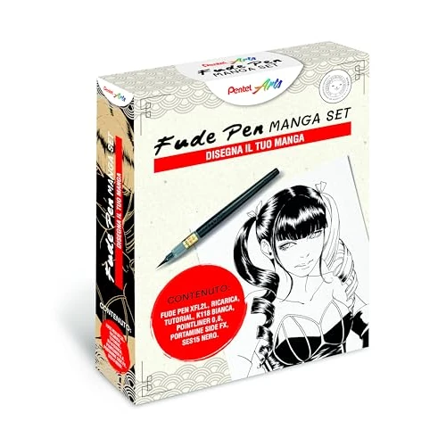 Pentel Fude Pen Manga Set