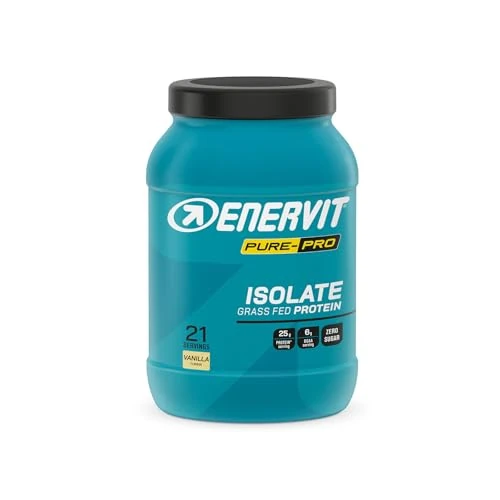 Offerta a tempo: Enervit Pure-Pro Proteine in Polvere Isolate Whey Protein Grass-Fed Gusto Vaniglia,100% Proteine del Siero del Latte, Concentrato con Vitamina B6, Carica Proteica Post Workout, con Vitamina B6, 630 g - 31% da 52.00 € a 36.04 €