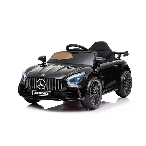 Offerta a tempo: Baroni Toys Mercedes AMG Sport Macchina Elettrica per Bambini Baby car Elettrica Full Optional, Auto Telecomandata Sedile in Plastica, Porte Apribili, Motore 12V, Carico fino a 25 Kg 1-4 anni, Nero - 15% da 149.99 € a 127.49 €