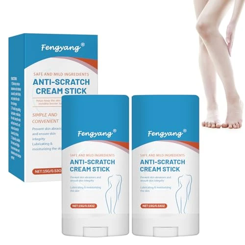 Fengyang® 2 szt. Krem odporny na ścieranie, kij zapobiegający tarciom, krem przecierający się do ud, wodoodporny kij zapobiegający pocieraniu (płaski)