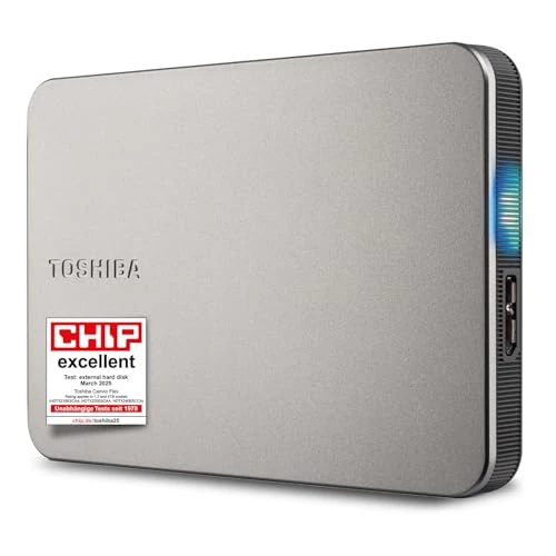 Offerta a tempo: Disco Rigido Esterno - Toshiba - Canvio Flex - 1 Tb - Argento - Prestazioni Eleganti - 25% da 162.34 € a 122.02 €