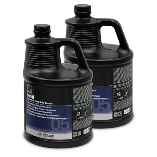 Errecom Sunlit, Saurer Reiniger für Photovoltaikanlage-Module, Konzentrat, 10L (2 x 5L)