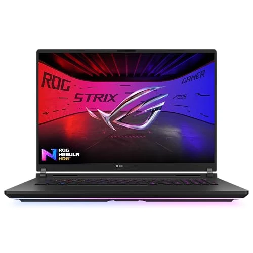 ASUS ROG Strix Scar 18 (2025) mit ROG Nebula HDR Display von 18 Zoll bis 240 Hz, NVIDIA GeForce RTX 5090 24GB, Intel Core Ultra 9 275HX, 32GB RAM, 2TB SSD, Win 11 Home, G835LX#B0DWSX9HQF, Layout ITA