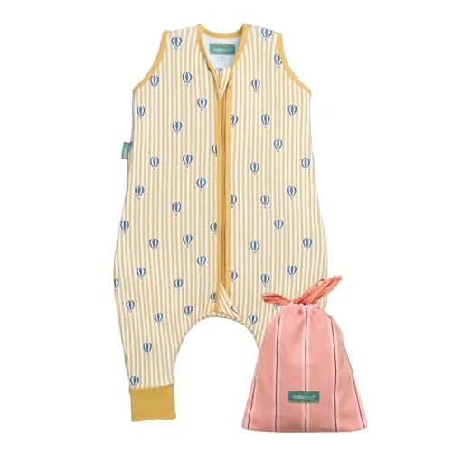 Offerta a tempo: molis&co - Sacco nanna estivo per neonato, 0,5-100% cotone (Oeko-TEX) – Turbulette in cotone lunghezza regolabile (90-100 cm) per bambini e bambine – palloncini - 0.00% da 28.95 € a 28.95 €