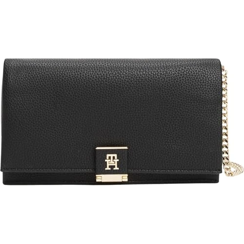 Zeitlich begrenztes Angebot: Tommy Hilfiger Damen Crossbody Bag Tasche mit Kette, Schwarz (Black), Einheitsgröße von 127.94 € auf 127.94 € (0.00% Rabatt)