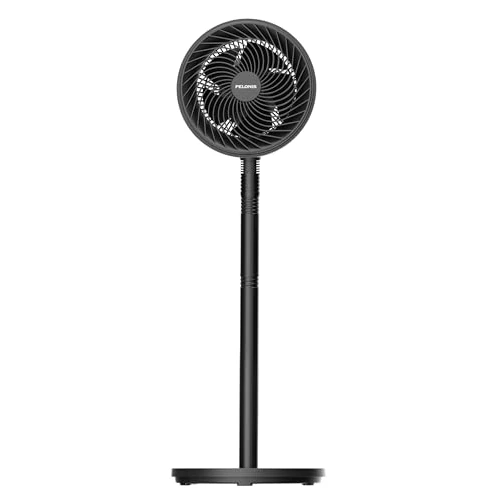 Pelonis 4-Way Height Adjustable Column Fan, Ultra Quiet Oscillating Fan with 90° Swivel Range and 3 Speeds for Bedroom, Office, Home, Black