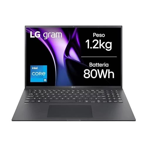 Offerta a tempo: LG gram 16Z90RU, Notebook 16" 2.5K (2560 x 1600), Intel Core i5-1334U, 16GB RAM, 1TB SSD, Ultraleggero solo 1.2 kg, Batteria 80Wh, Windows 11 Home, Tastiera italiana, Nero - 0.00% da 1282.59 € a 1282.59 €