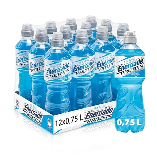 Offerta a tempo: Energade Protein, Bevanda Reintegrante 12x0,75L, Gusto Ice Blue, Con Sali Minerali e Proteine, Perfetta Per L'Attività Fisica, Tappo Push&Pull, Formato Sportivo per Idratazione in Movimento - 30% da 22.20 € a 15.48 €
