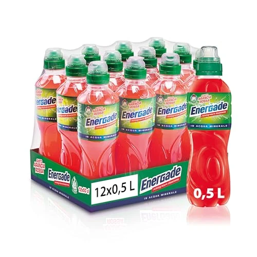 Offerta a tempo: Energade, Bevanda Reintegrante 12x0,5L, Gusto Arancia Rossa, Con Sali Minerali, Perfetta Per L'Attività Fisica, Tappo Push&Pull, Formato Sportivo per Idratazione in Movimento - 0.00% da 10.20 € a 10.20 €