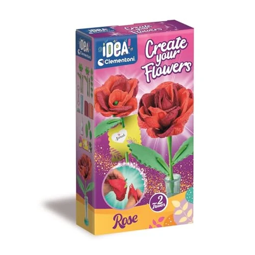 Offre limitee: Clementoni Idea - Create Your Flowers, Kit créatif pour Composer des Fleurs, pour Enfants de 8 Ans, avec 2 Roses en Papier à Assembler et à Personnaliser, idée Cadeau de Jeu Made in Italy, Langue de 5.29 EUR a 5.29 EUR (economie 0%)