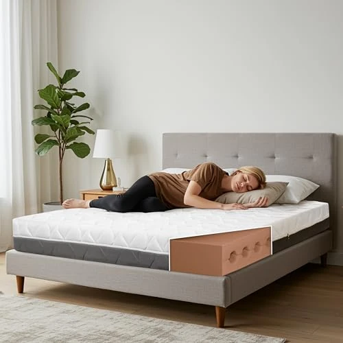 Offerta a tempo: TANHK Materasso singolo a memoria di forma Made in Italy | Ortopedico medio fermezza | Sistema anti punti di pressione | Ipoallergenico, anti batteri e acari (Foliage, 140 x 190) - 48.41% da 184.14 € a 95.00 €