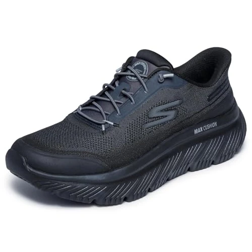 Oferta limitada: Skechers Hombre Go Walk Max Cushioning Hyper Burst Zoltar Slip-In ENTRENADOR, Black Textile/Trim, 48 EU de 93.98 € a 93.98 € (ahorro 0.00%)