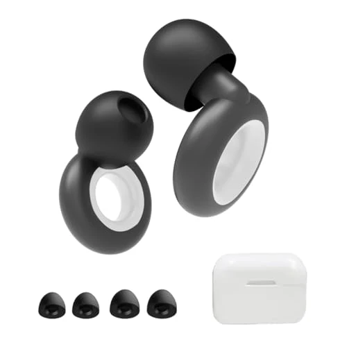 KEQAR 1 para zatyczek do uszu - ochrona słuchu na koncerty, festiwale, imprezy na żywo, dla muzyków, DJ-ów i życia nocnego - funkcja redukcji szumów (w zestawie pudełko)