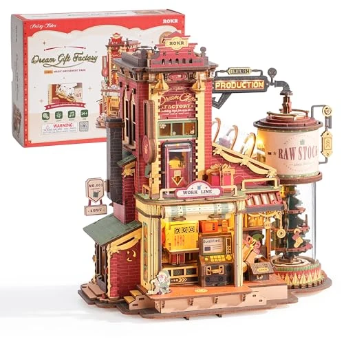 Limited offer: ROKR 3D Wooden Model Kits for Adults, Mechanical 3D Puzzle Dream Gift Factory, Music Model Kits for Adults to Build, Dream Gift Factory, EAB01 from 54.95 EUR to 43.96 EUR (save 20%)