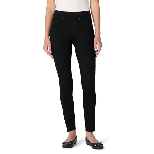 Offerta a tempo: Amazon Essentials Jegging da Donna in Denim Elasticizzato a Vita Medio Alta Senza Cerniera, Nero, 42 - 0.00% da 20.30 € a 20.30 €