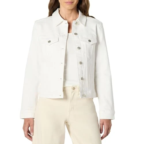 Oferta limitada: Amazon Essentials Chaqueta Trucker Vaquera con Bolsillos Mujer, Blanco, XS de 34.50 € a 34.50 € (ahorro 0.00%)