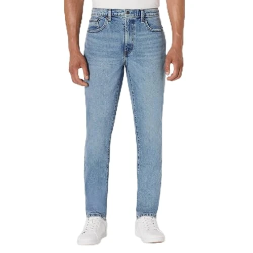 Oferta limitada: Amazon Essentials Vaqueros Ajustados Hombre, Lavado Claro Teñido, 36W / 30L de 33.20 € a 25.60 € (ahorro 23%)