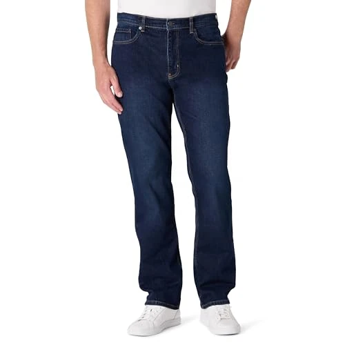 Amazon Essentials Herren Relaxed-Fit-Jeans, Dunkle Mitternacht, 28W / 30L